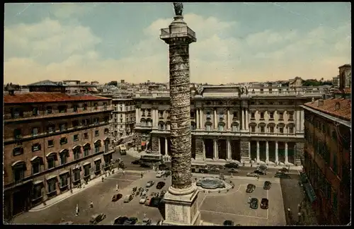 Sammelkarte Rom Roma PIAZZA COLONNA Künstlerkarte 1964