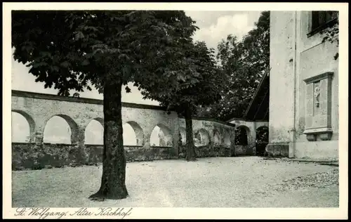 Ansichtskarte St. Wolfgang im Salzkammergut Alter Kirchhof 1930