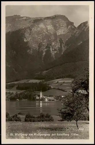 St. Wolfgang im Salzkammergut Wolfgangsee mit Schafberg 1780m 1940