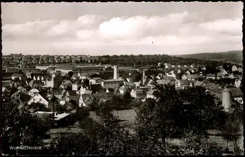 Ansichtskarte Wernau (Neckar) Panorama-Ansicht 1963