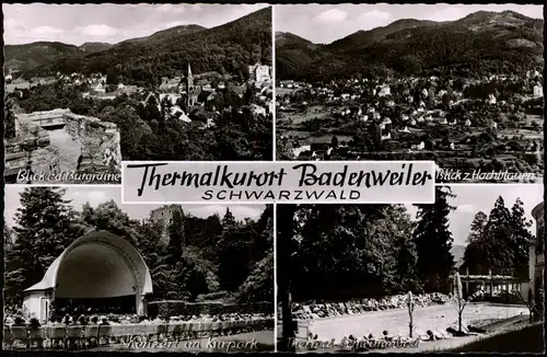 Ansichtskarte Badenweiler Mehrbildkarte mit 4 Ortsansichten 1960