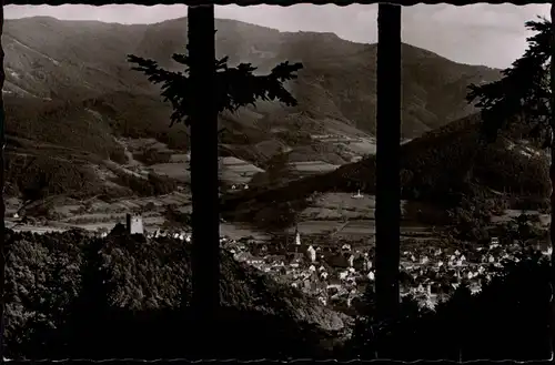 Waldkirch (Schwarzwald Breisgau)  Kastelburg  Blick gegen den Kandel 1960