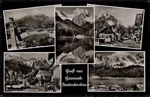 Garmisch-Partenkirchen Olympia-Stadion, Frühlingsstraße, Stadt 1963