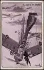 Ansichtskarte  Deutscher Luftflotten-Verein, abstürzendes Flugzeug 1913