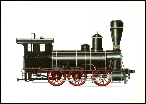 Einheitslokomotive der Russischen Staatsbahn (1870/71) nach Zeichnung Swoboda 1975