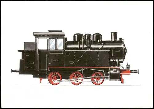 Dampflokomotive Güterzug-Tenderlokomotive der Baureihe 80 1973