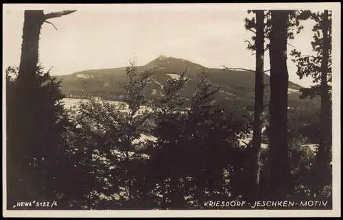 Postcard Kriesdorf Křižany KRIESDORF UMLAND JESCHKEN-MOTIV 1940