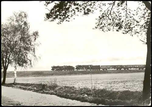 Ansichtskarte  Dampflokomotive im Einsatz, Baureihe 41 Reko 1972
