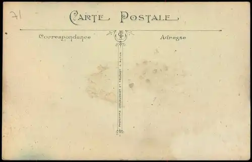 CPA Autun Tour des Ursulines, Turm-Gebäude 1910