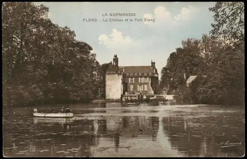 Flers (Orne) Le Château et le Petit Étang, Schloss, Castle 1910