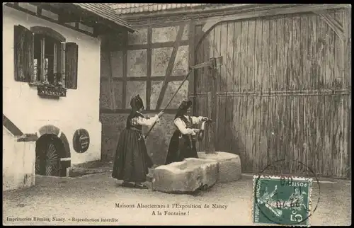 CPA Nancy Maisons Alsaciennes à l'Exposition de Nancy 1908