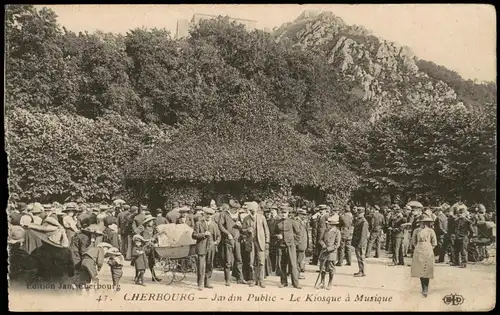 Cherbourg-Octeville Jardin Public Le Kiosque à Musique CHERBOURG 1910