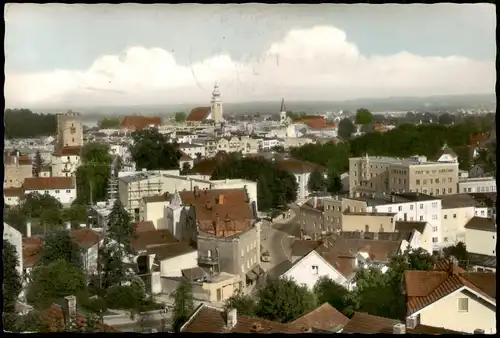Ansichtskarte Mühldorf am Inn Panorama-Ansicht 1977