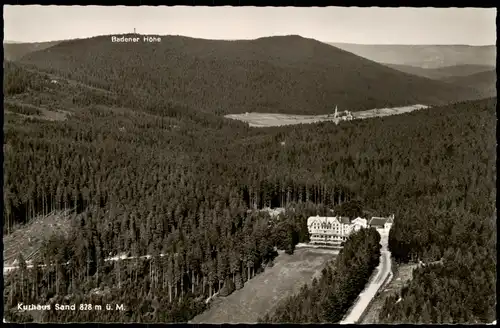 Ansichtskarte Bühl (Baden) Kurhaus Sand aus der Vogelschau-Perspektive 1960