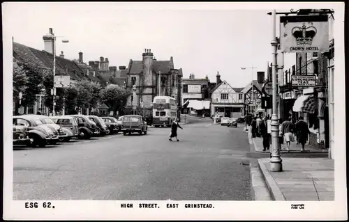 Postcard East Grinstead (Sussex) High Street 1968