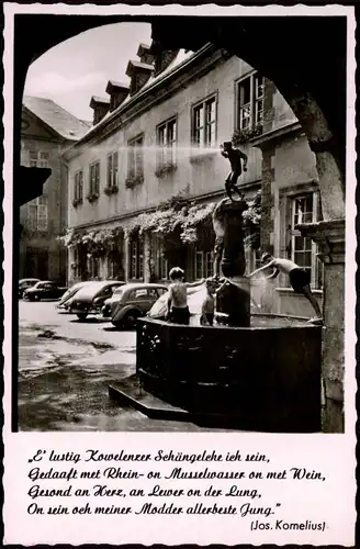 Ansichtskarte Koblenz Schängelbrunnen 1965