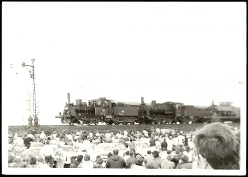 Foto  Dampflokomotive, Parade Zuschauer 1968 Privatfoto