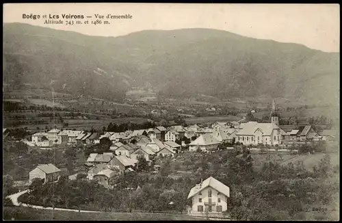 Bons-en-Chablais Boëge et Les Voirons Savoi Fracaise - Vue d'ensemble 1919