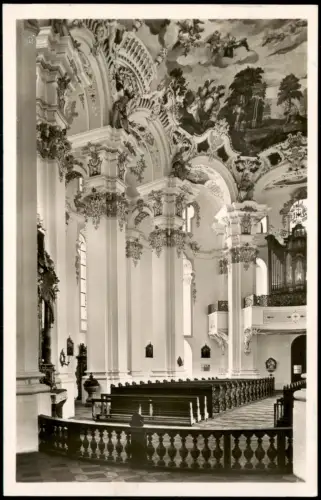 Steinhausen-Bad Schussenried WALLFAHRTSKIRCHE STEINHAUSEN Innenansicht 1960