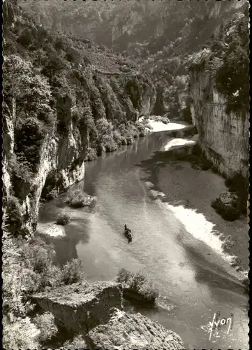 .Frankreich GORGES du TARN Environs de LA MALENE (Lozère) Les Détroits 1960