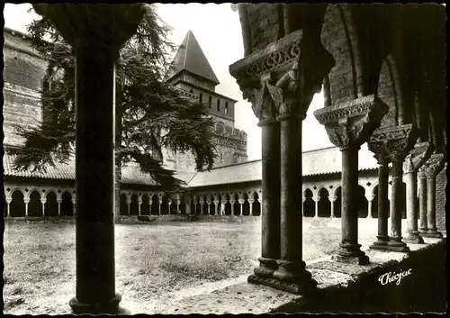 Moissac Ortsansicht mit Kloster - Le Cloître (XIe-XIIe s.) 1960