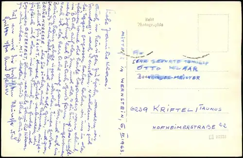 Ansichtskarte Wernstein am Inn Ortsansicht Partie am Inn 1963