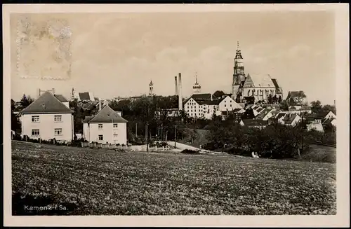 Ansichtskarte Kamenz Kamjenc Panorama-Ansicht Fernansicht 1940