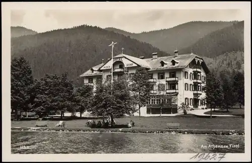 Ansichtskarte Achensee See Partie am Hotel Achen-Seehof 1927