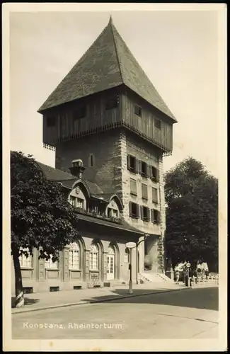 Ansichtskarte Konstanz Rheintor Partie am Rheintor-Turm 1940