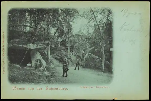 Luisenburg-Wunsiedel (Fichtelgebirge) Mondscheinkarte Luisenburg 1900 Luna