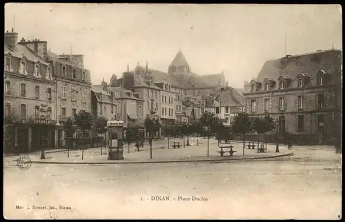 CPA Dinan Place Duclos, Ortsansicht 1903