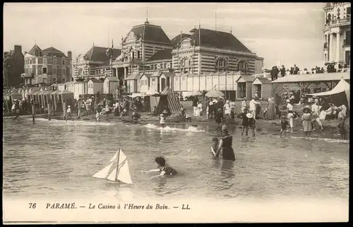 CPA Saint-Malo PARAMÉ Le Casino à l'Heure du Bain 1910