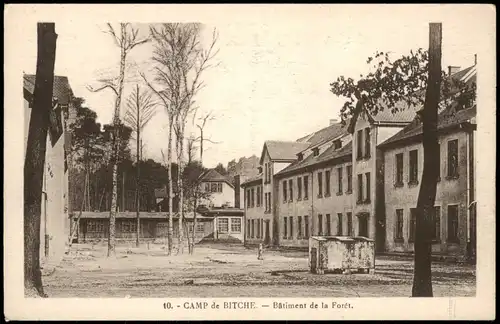 CPA Bitsch Bitche CAMP de BITCHE, Bâtiment de la Forêt 1910