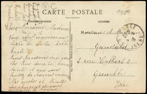 CPA Cosne-Cours-sur-Loire Vue Intérieure de l'Ile 1916