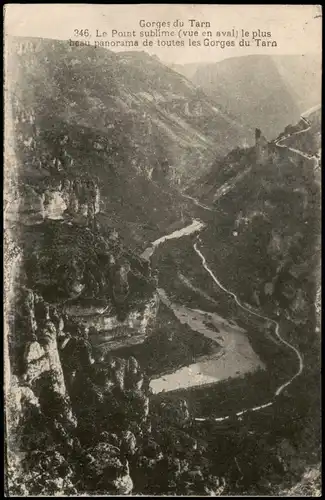 CPA .Frankreich Gorges du Tarn Le Point sublime (vue en aval) 1910