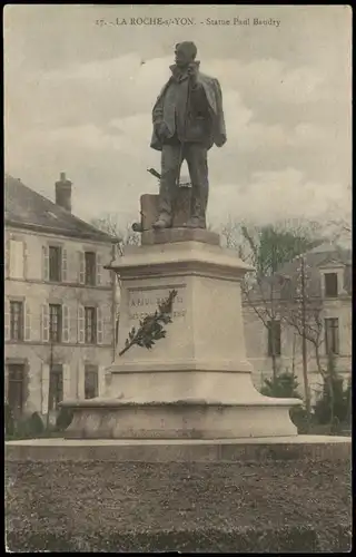 CPA La Roche-sur-Yon Ortsansicht, Statue Paul Baudry 1910