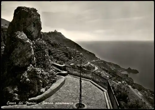 Cartoline Conca dei Marini Scorcio panoramica 1963