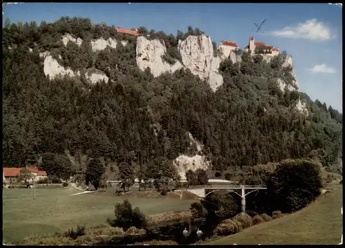 Ansichtskarte Beuron Gesamtansicht mit Schloss Werenwag 1965