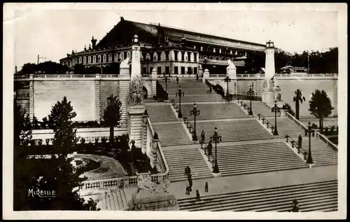 CPA Marseille Escalier de la Gare, Treppe am Bahnhof 1940