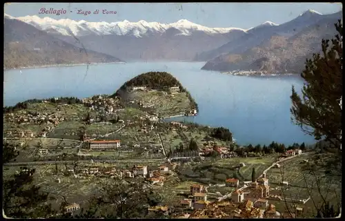 Cartoline Bellagio Panorama-Ansicht Lago di Como 1934