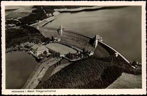 Ansichtskarte Soest Möhnetalsperre Luftbild 1951