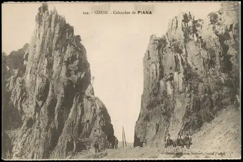 CPA Meria (Korsika) CORSE Calanches de PIANA 1910