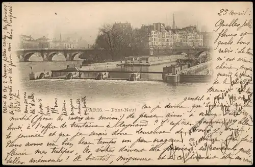 CPA Paris Stadtteilansicht, Brücke, Pont-Neuf 1901