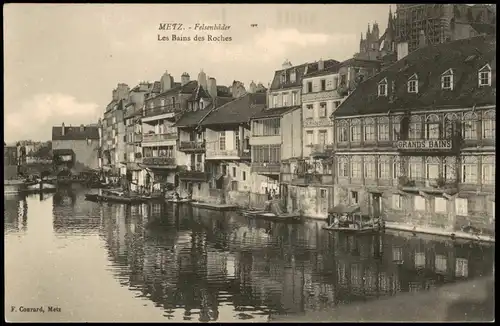 CPA Metz Les Bains des Roches 1914