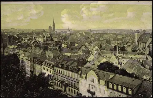 Ansichtskarte Freiberg (Sachsen) Freiberg vom Jacobiturm gesehen 1910