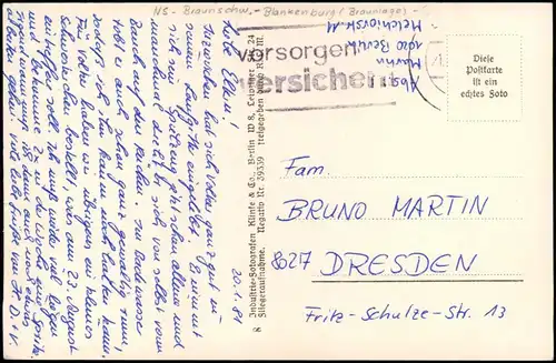 Ansichtskarte Braunlage Luftbild, Ort vom Flugzeug aus 1981/1940