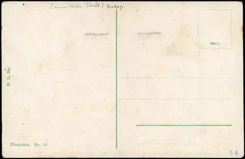 Postcard Budapest Baross urca. - Barossgasse. 1913
