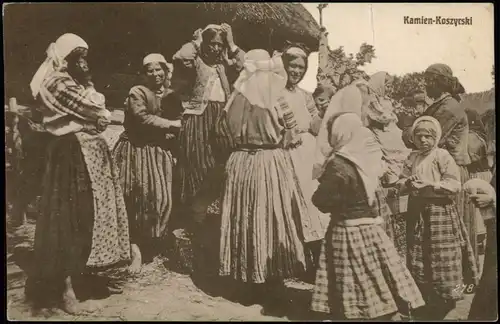 Polen Polska polnische Volkstypen/Trachten Kamien-Koszytski Polskie Ukraine 1916