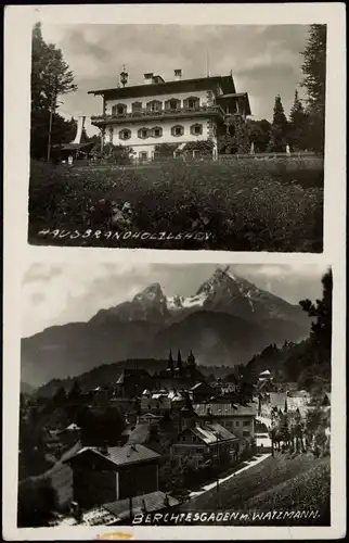 Foto Berchtesgaden 2 Bild: Hotel und Stadt 1938 Privatfoto