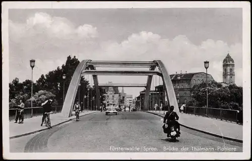 Ansichtskarte Fürstenwalde/Spree Brücke der Thälmann - Pioniere 1964